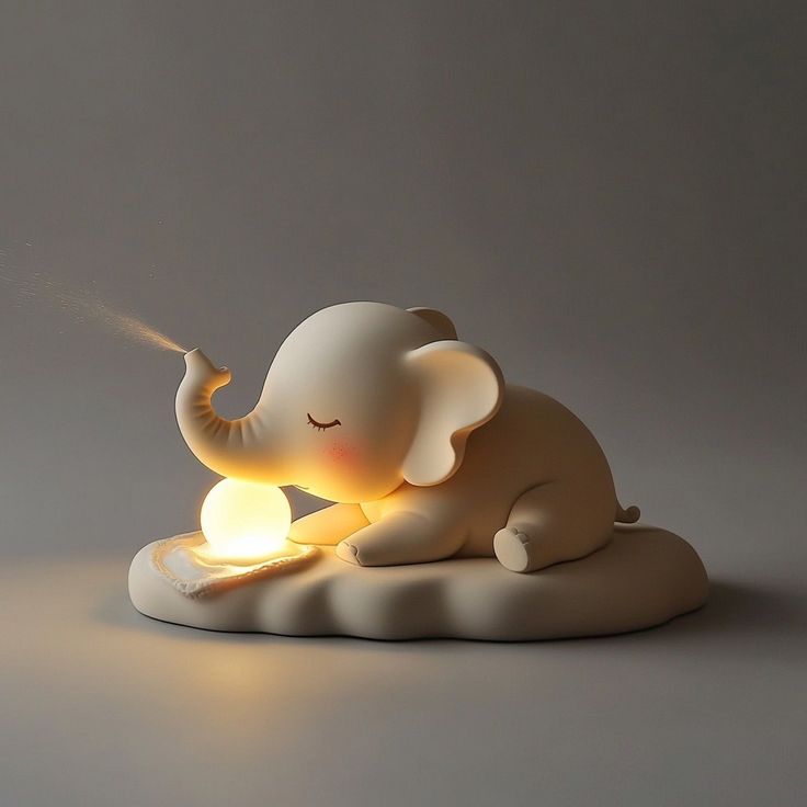 Cute Elephant Night Lamp – Baby Room Decor & Sleep Light