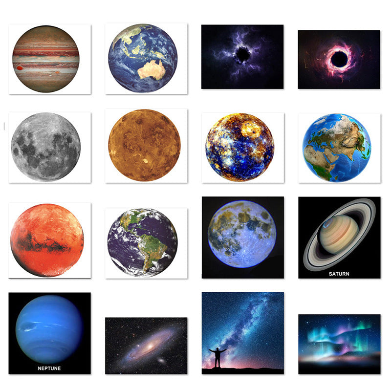 Moon Earth Background Happy Birthday Projector